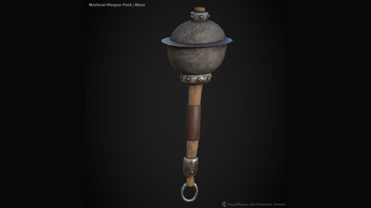 Media 1 for listing Stylized Mace Weapon