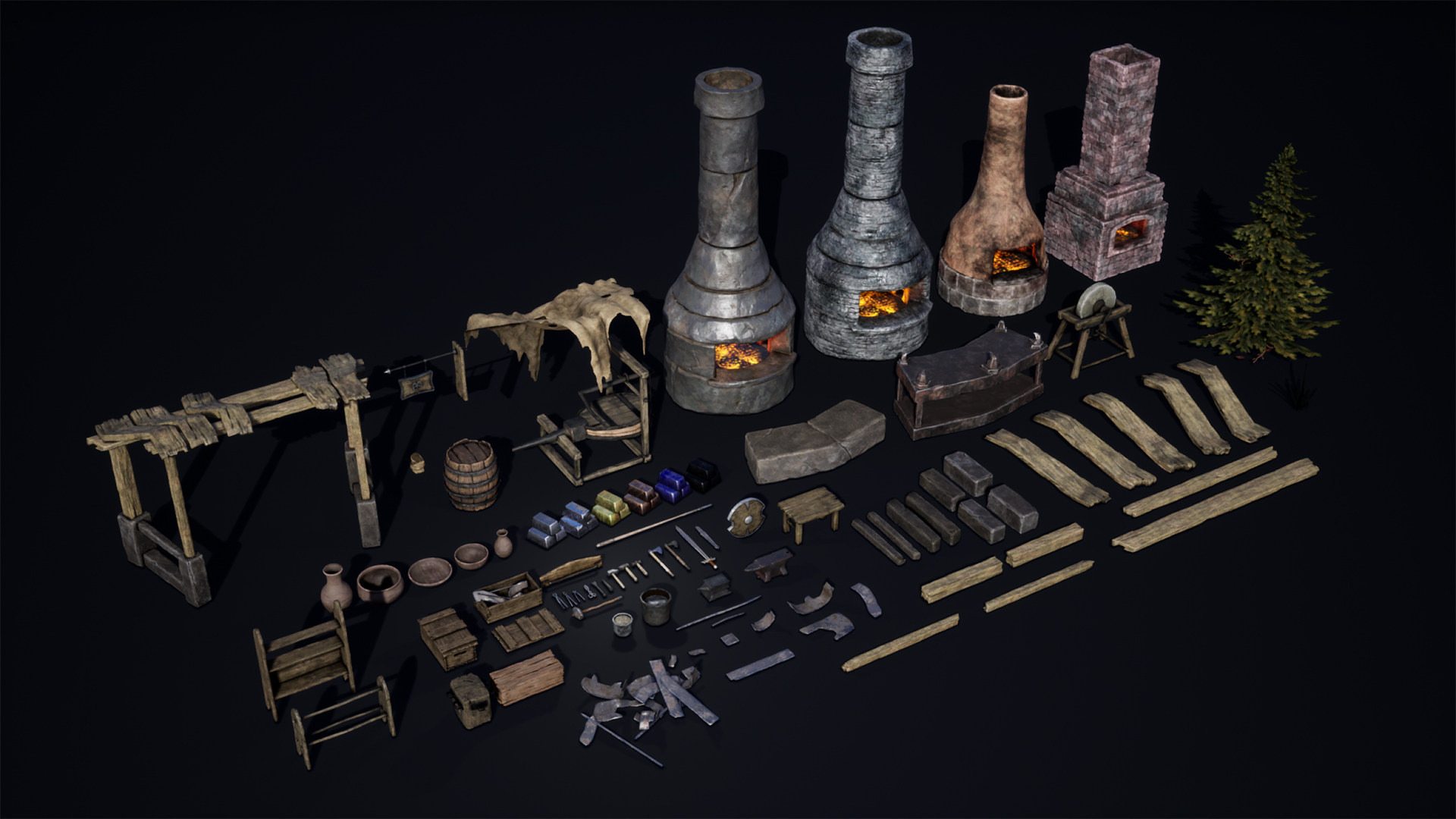 Medieval Blacksmith Forge | Fab