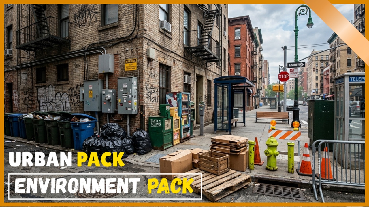 Media 1 for listing AAA Urban Props | Urban Environment Props Pack