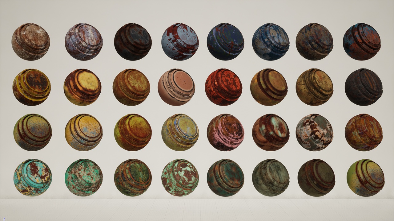 Media 1 for listing Stylized Rustic Metal Materials Pack