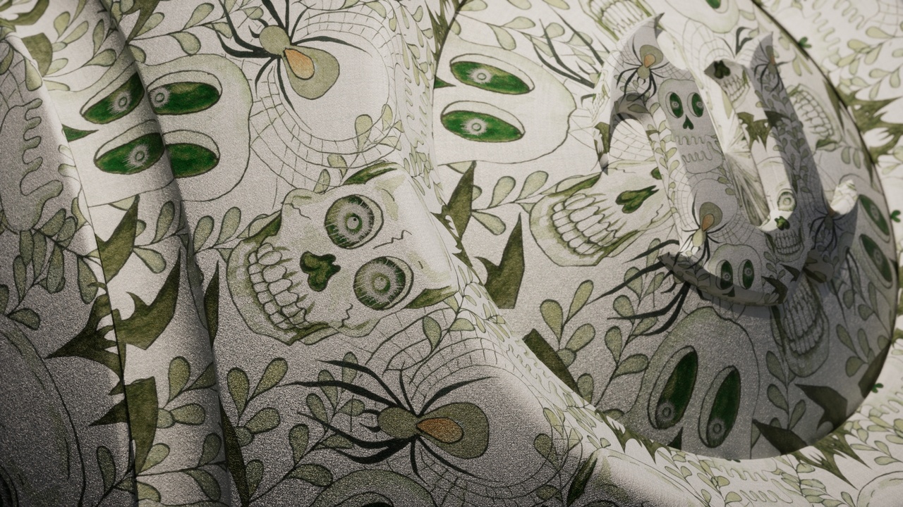 Media 1 for listing Halloween Fabric Texture Pack - 4K