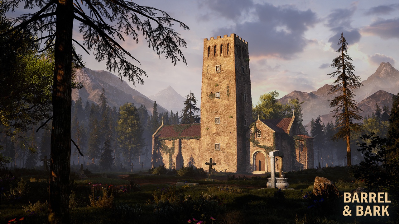 Media 1 for listing Medieval Church & Graveyard Environment