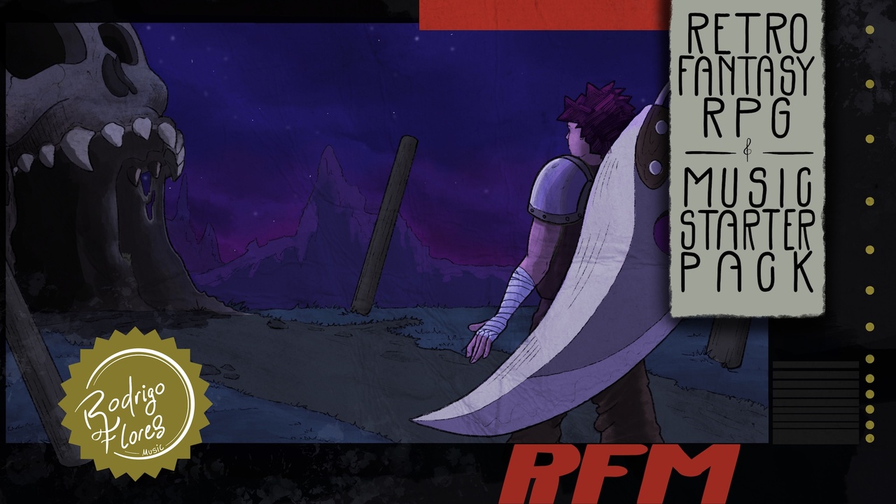 Multimedia 1 dla listy Retro Fantasy RPG Music Starter Pack - 15 Tracks & 30 Files, 16-bit & Low Poly