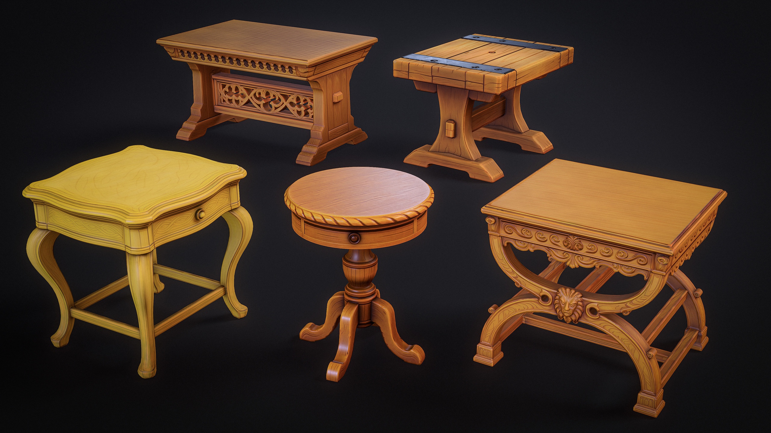 Media 1 for listing Medieval Stylized Table Pack