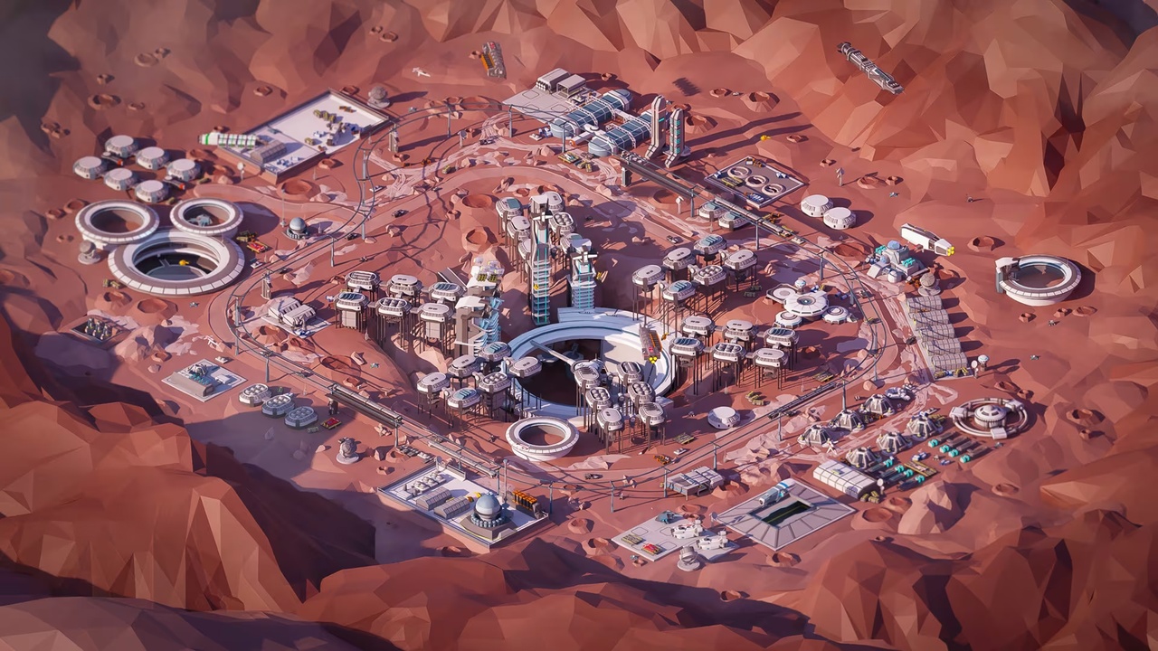 Média 1 pour l'article Mars Spaceport - Low Poly 3D Models Pack