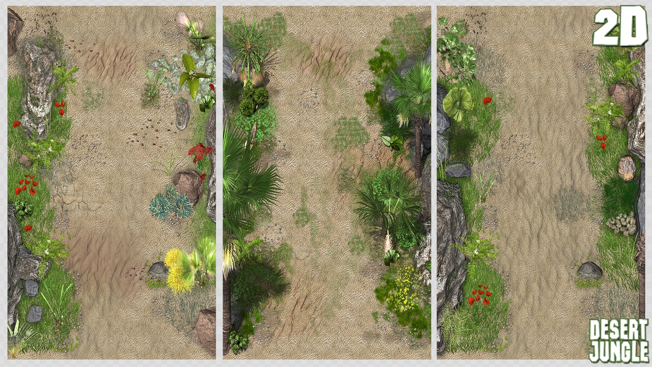 Media 1 for listing 2D Desert Jungle Construction Set