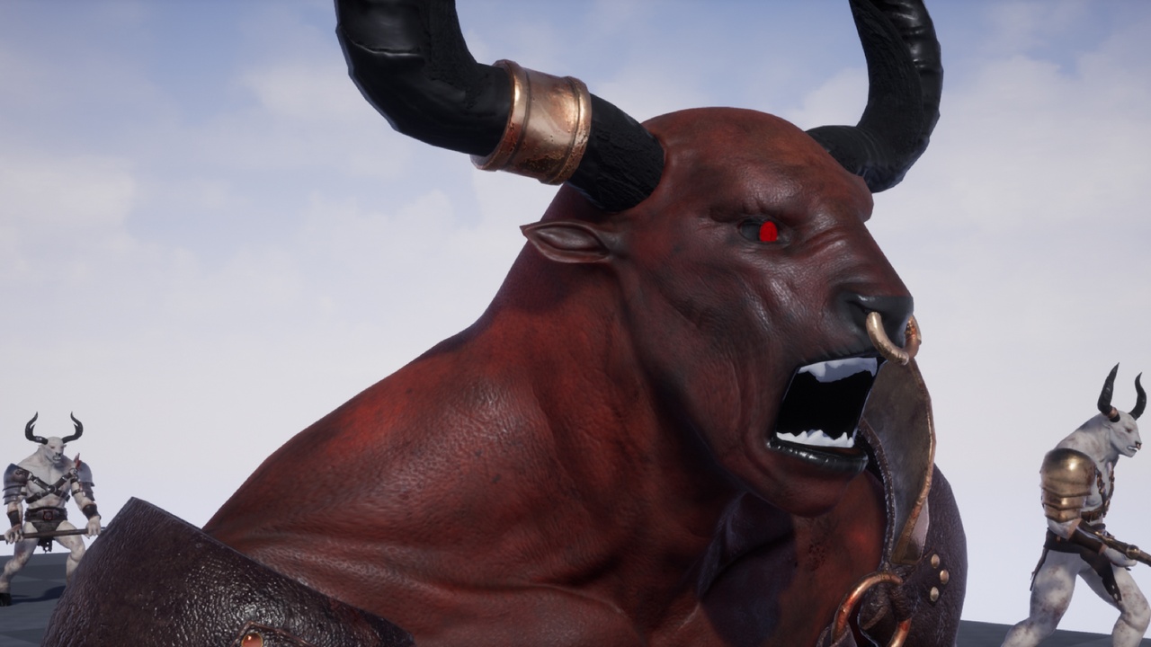 Media 1 for listing Minotaur Monster Character - Fantasy RPG