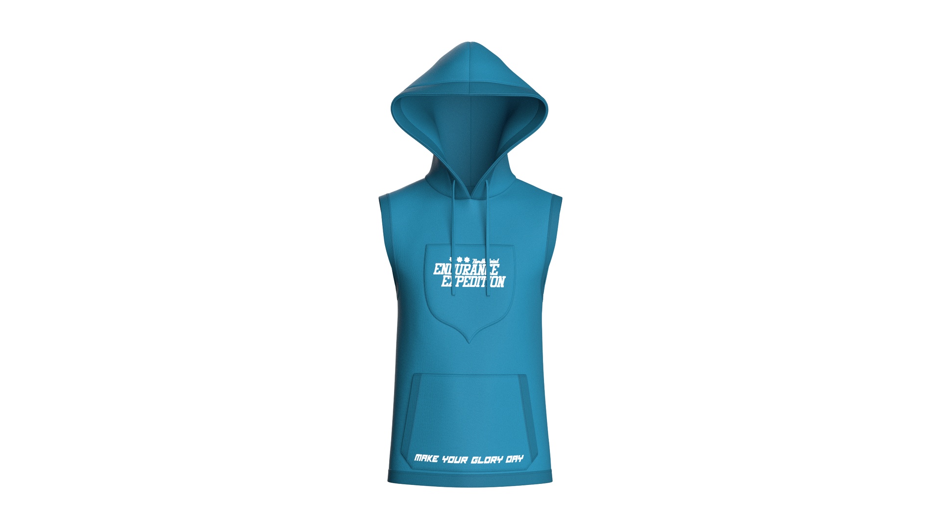 Media 1 for listing Men Sleeveless Printed Hooded Jacket | High Poly