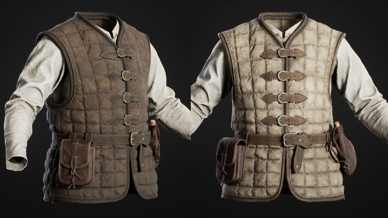 Media 1 for listing Medieval Waistcoat Shirt - Metahuman
