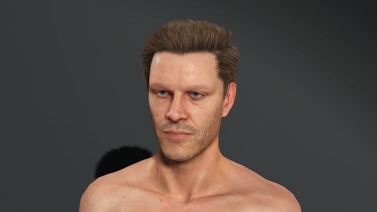 Média 1 pour l'article Realistic Male Body 3D Model – Athletic Human Character with Detailed Anatomy
