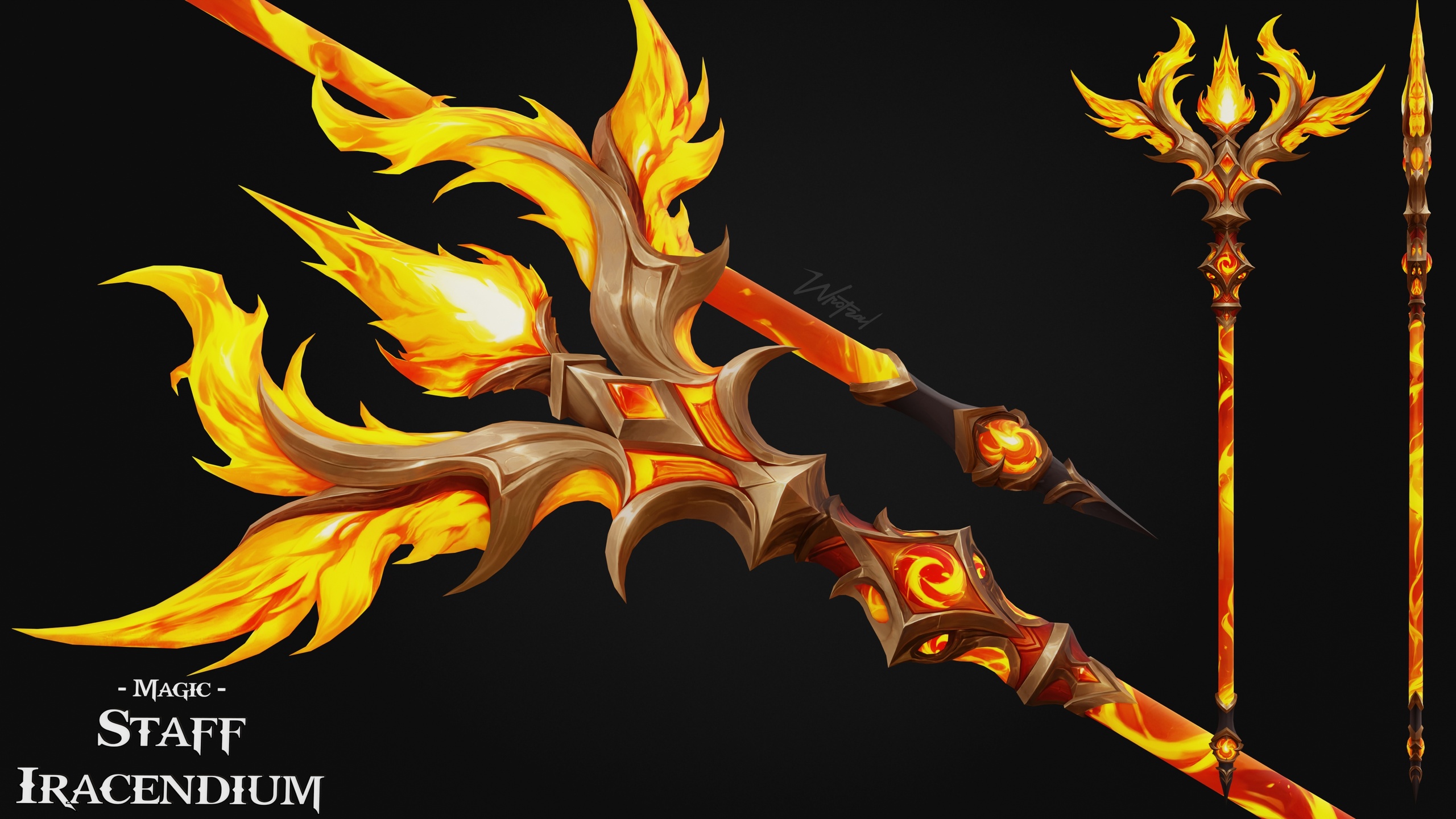 Media 1 for listing Staff Iracendium [Stylized Fantasy]