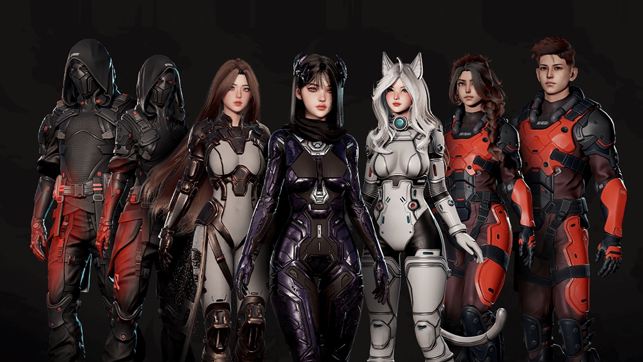 Media 1 for listing Stellar Sci-Fi Pack: Male and Female Characters