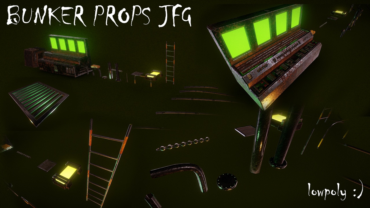 Media 1 for listing Bunker PBR Showcase Props JFG - Roblox Showcase
