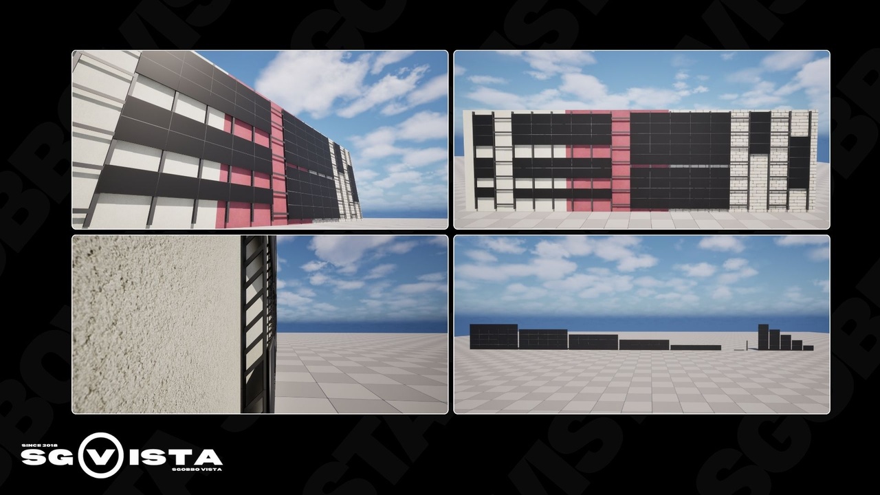 Media 1 for listing Modular Monitor Wall Pack | incl. PBR Materials
