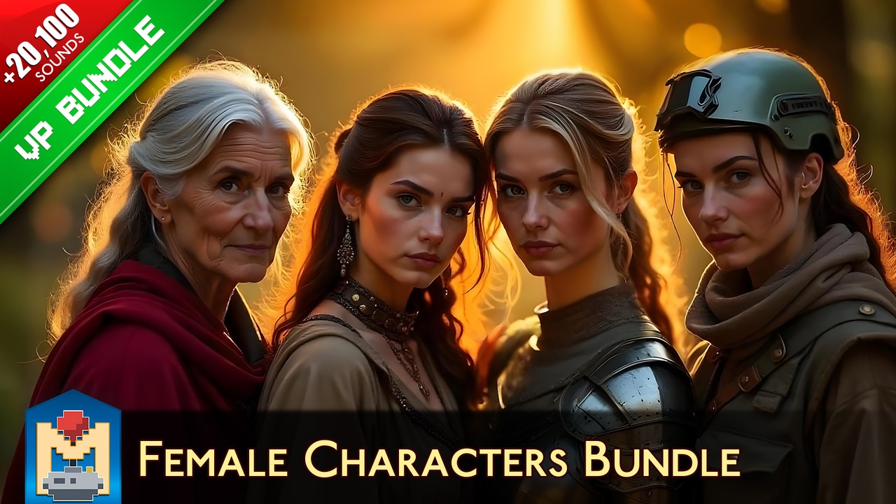 Media 1 for listing Female Characters Bundle