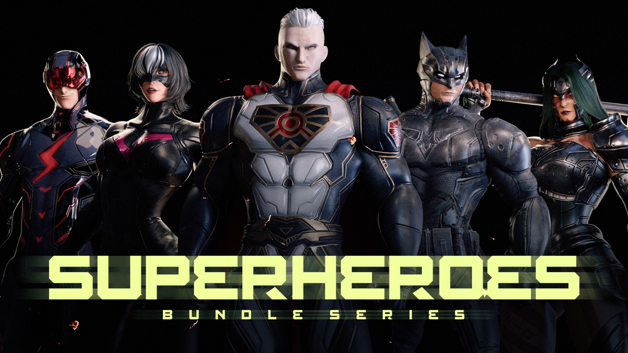 Media 1 for listing SUPERHERO GAME CHARACTERS - BUNDLE EDITION
