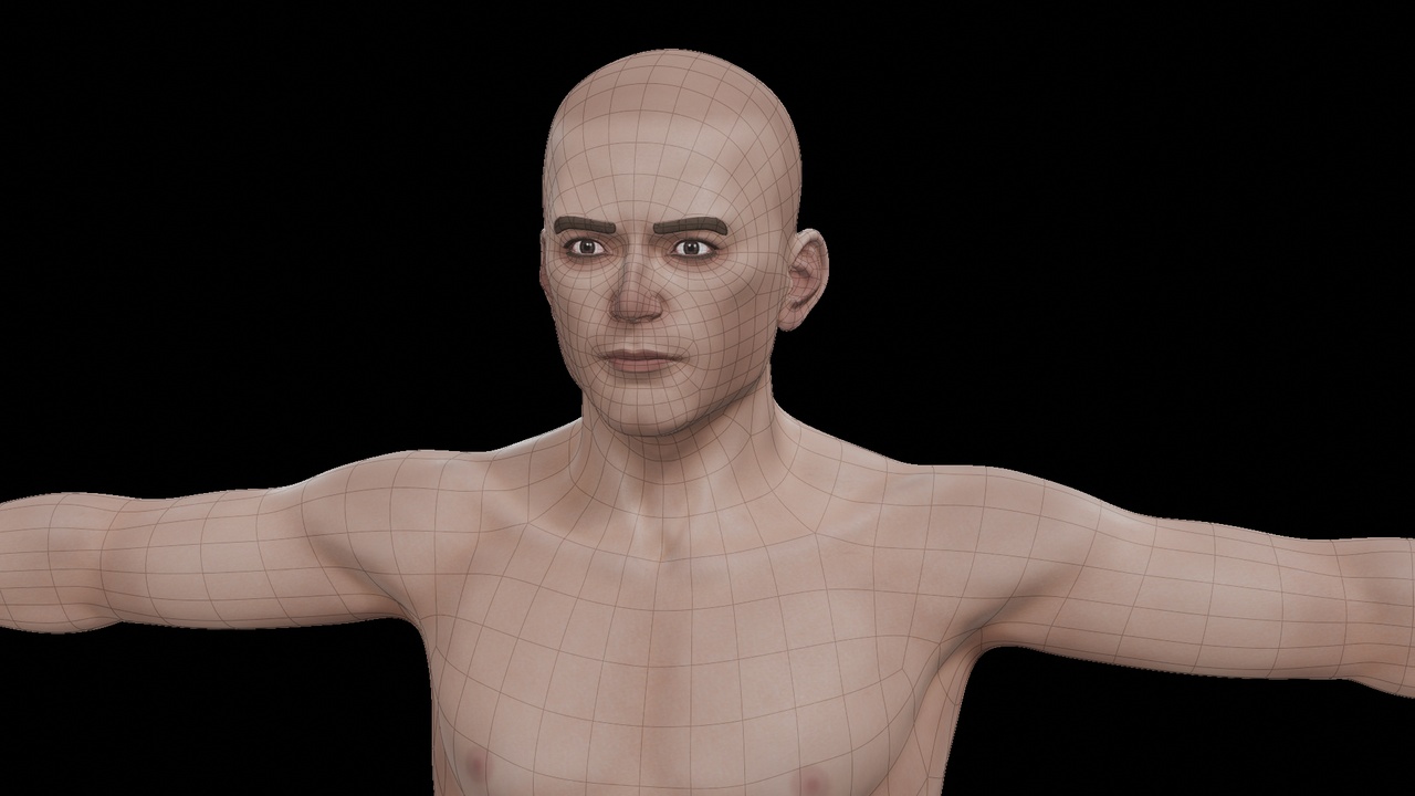 Media 1 for listing Semi-Realistic Base Mesh
