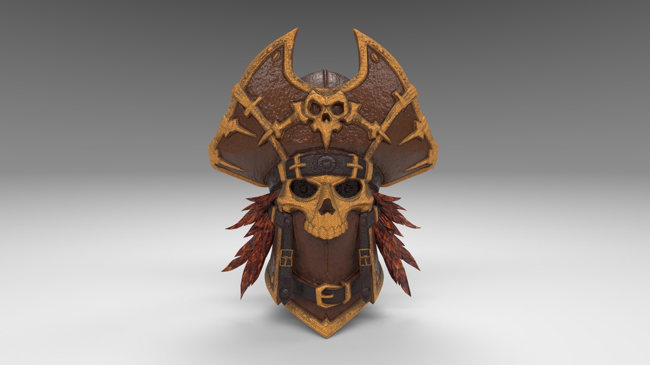 Media 1 for listing Cursed Pirate Skull Helmet