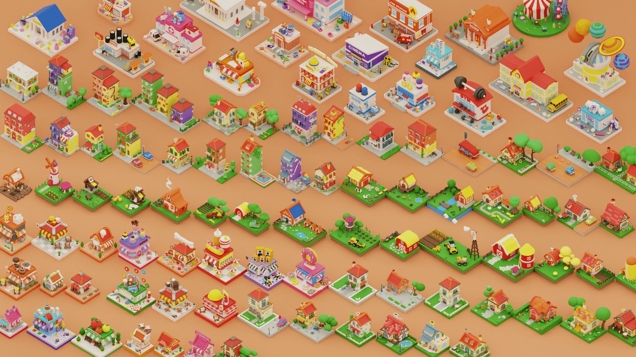 Media 1 for listing MEGA PACK Cozy Cartoon World Exterior