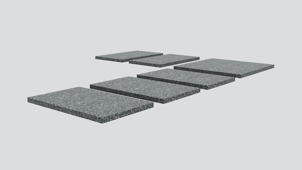 Media 1 for listing Square Stone Garden Stepping Path Paver 3D Model