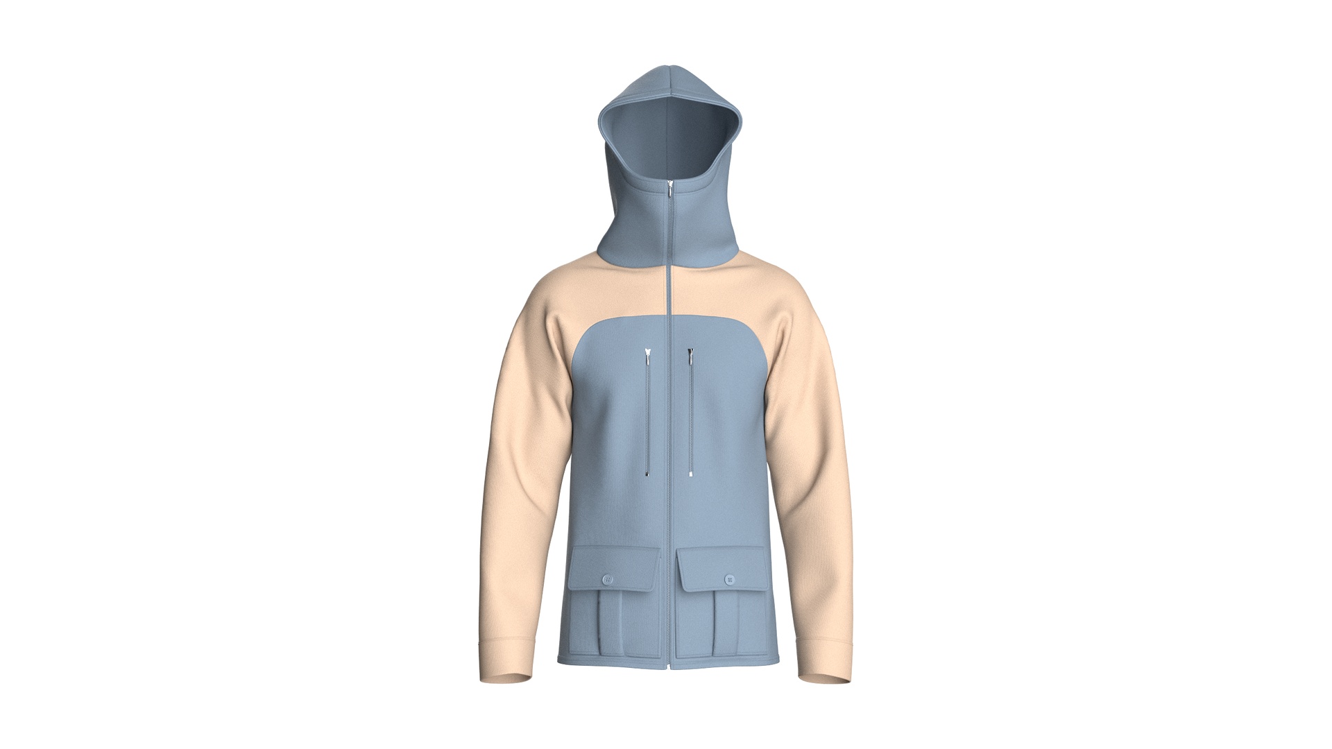 Media 1 for listing Men Two Ton Full - Zip Hooded Jacket | High Poly