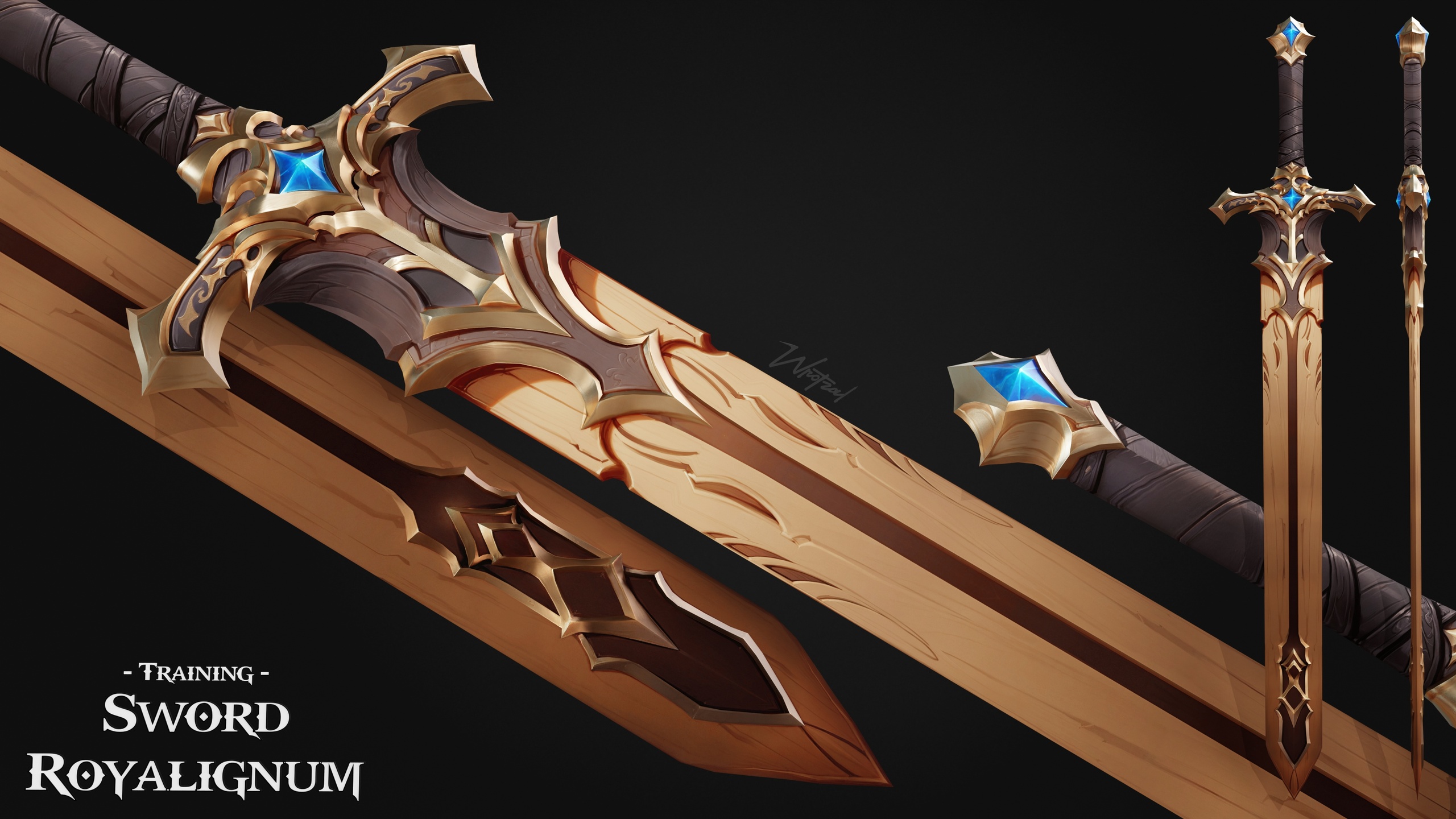 Media 1 for listing Beginner Sword Royalignum [Stylized Fantasy]