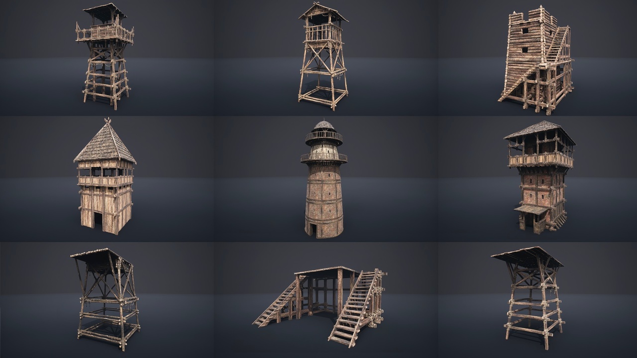 Media 1 for listing Medieval Watchtowers and Platforms - v1