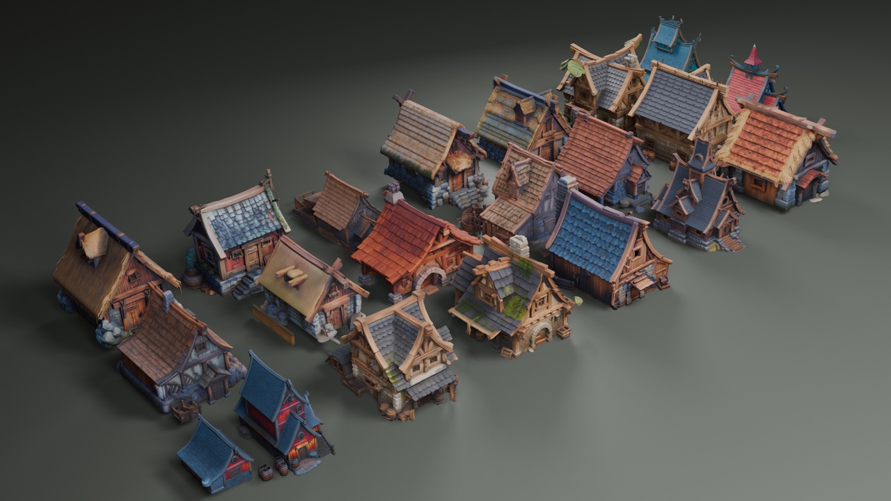 Media 1 for listing Stylized Nordic Architecture Set 14⛵