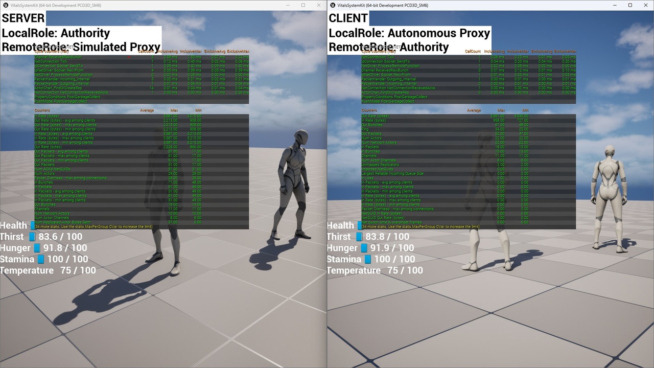 Media 1 for listing Multiplayer Health & Stamina System That Stays Synced (Late Join Safe, UE5)