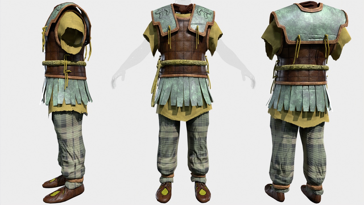 Media 1 for listing Gaul Warrior Outfit - Series III