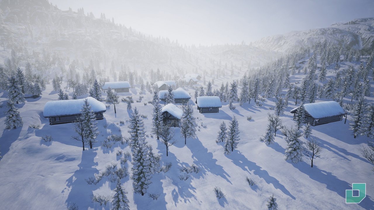 Media 1 for listing Low Poly Snow Forest
