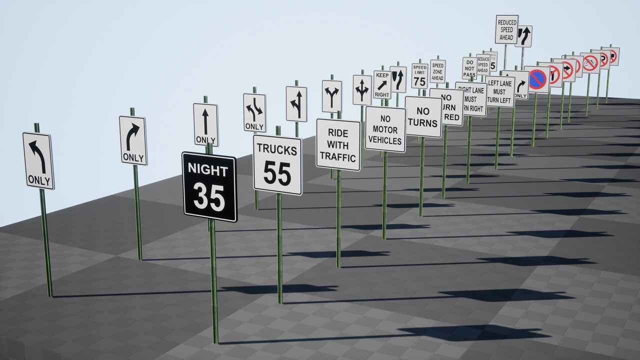 Media 1 for listing Traffic Sings Pack