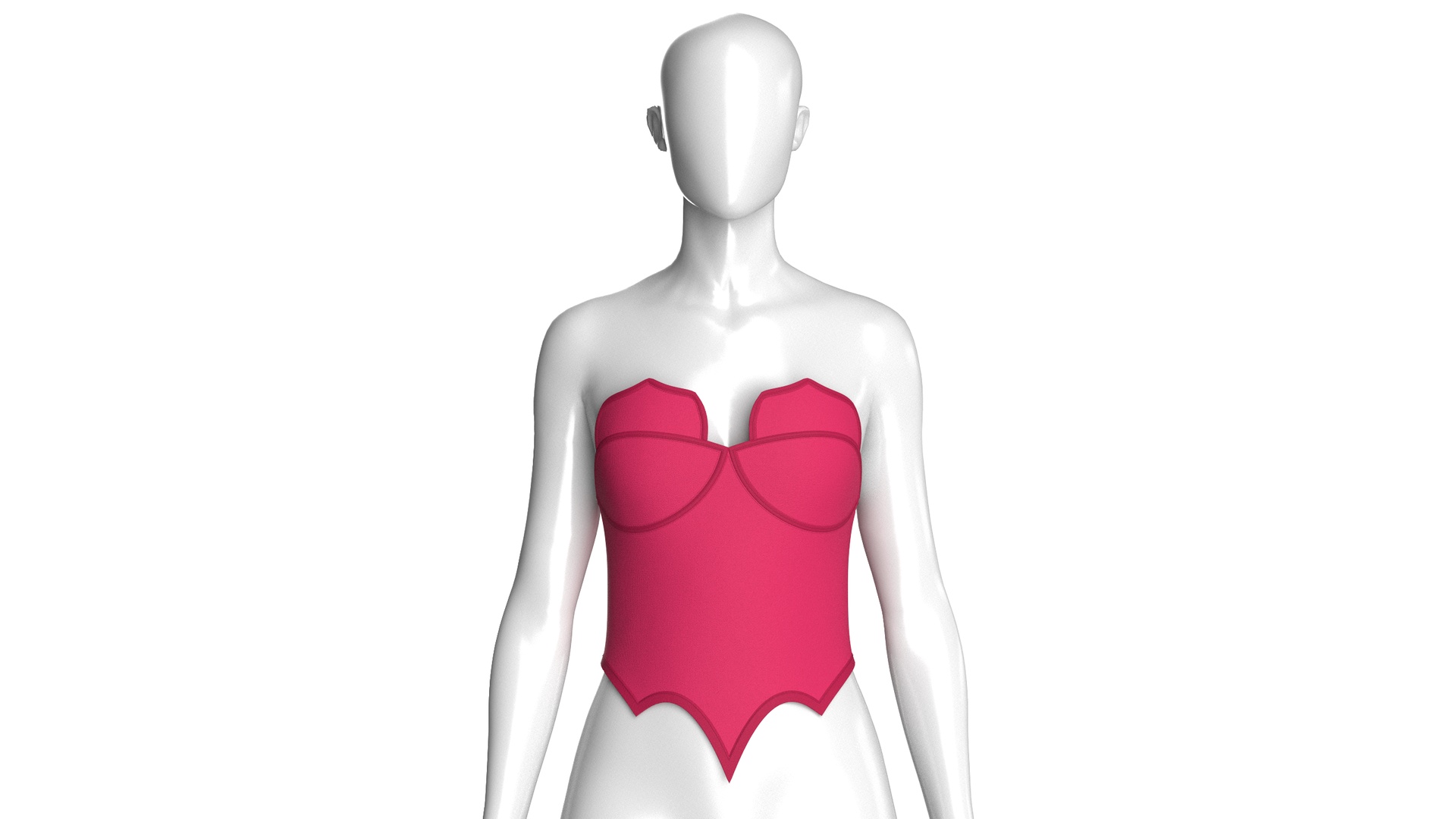 Media 1 for listing Girls Bat - Wing Pointed Hem Top | High Poly