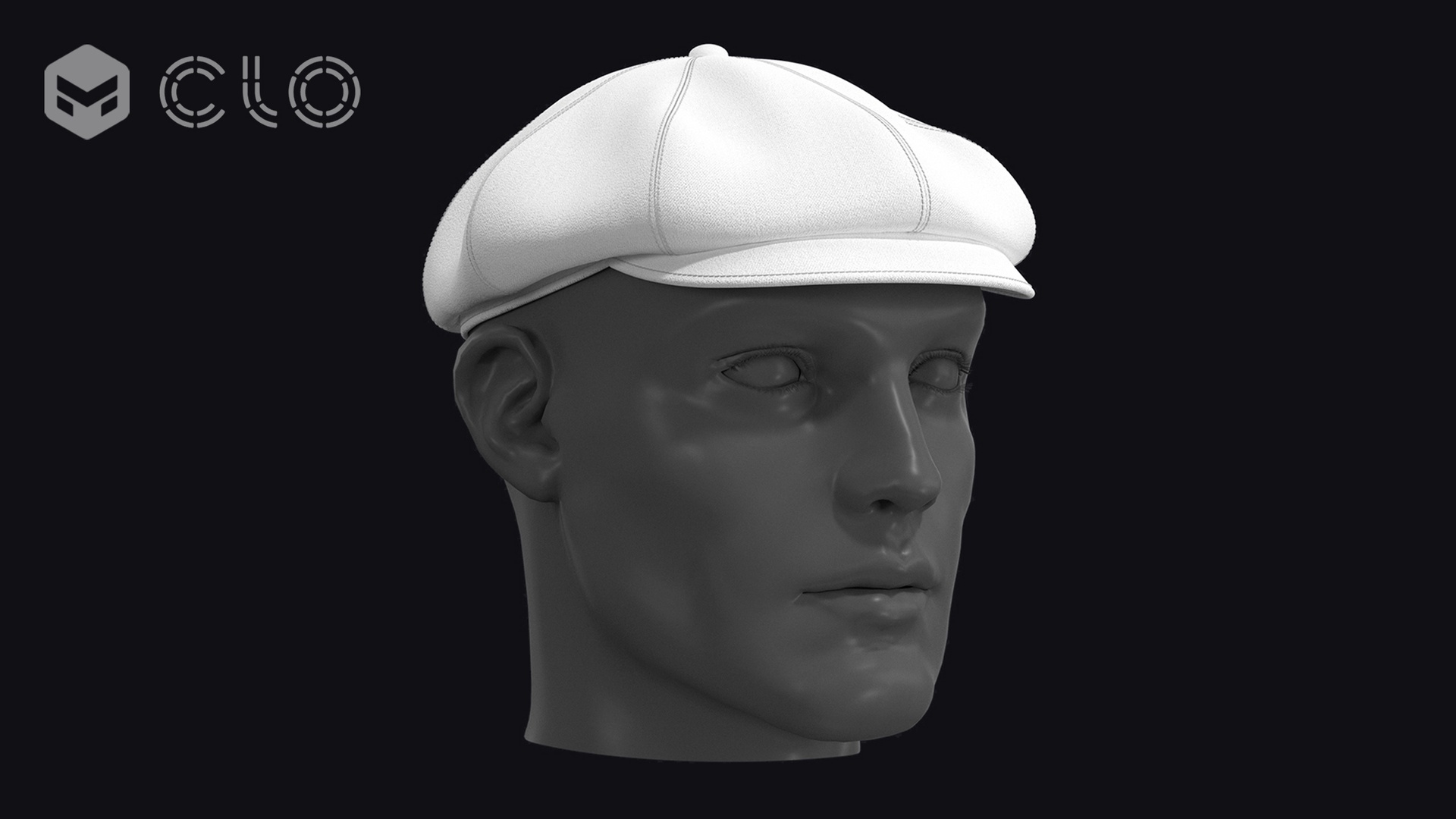 Media 1 for listing BASIC NEWSBOY CAP / zpac zprj obj fbx