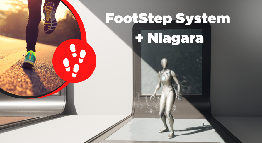 FootStep System + Niagara | Fab