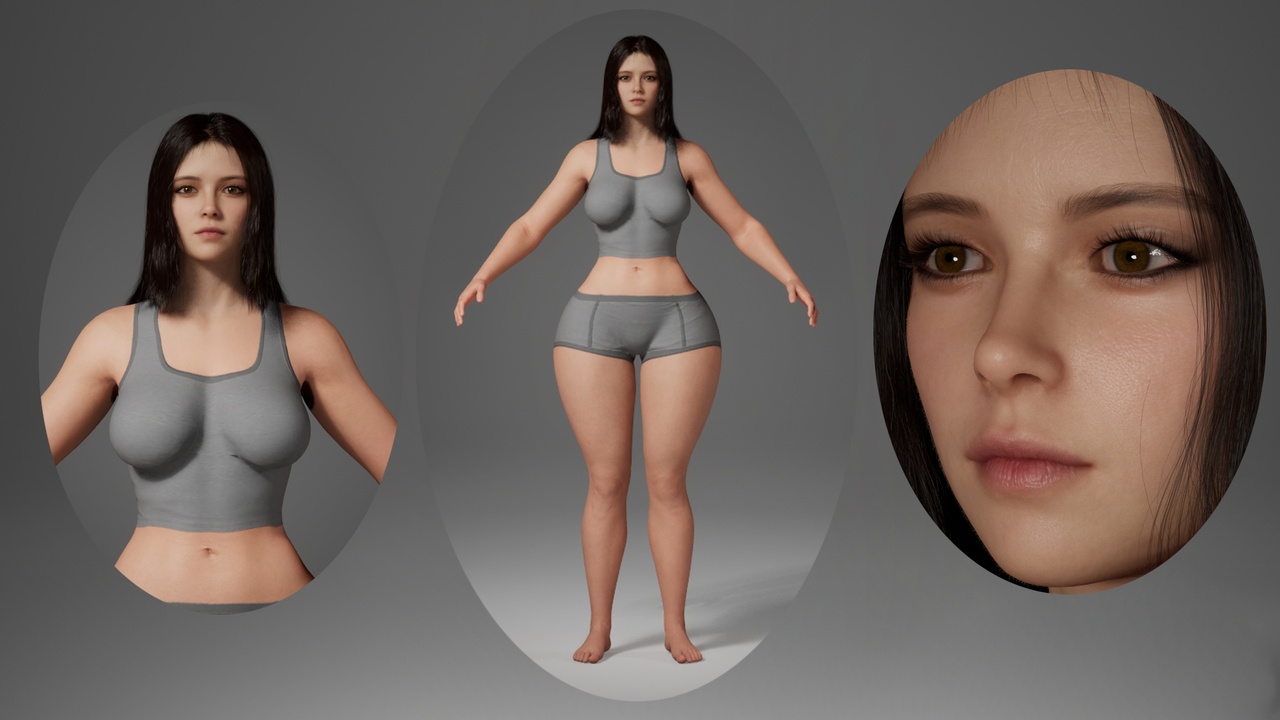 Media 1 for listing Editable Metahuman Beauty - Meiling.With hair, no clothing included.