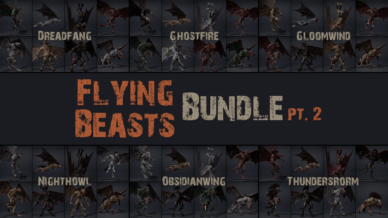 Flying Beasts Bundle Pt2 제품 등록을 위한 미디어 1개