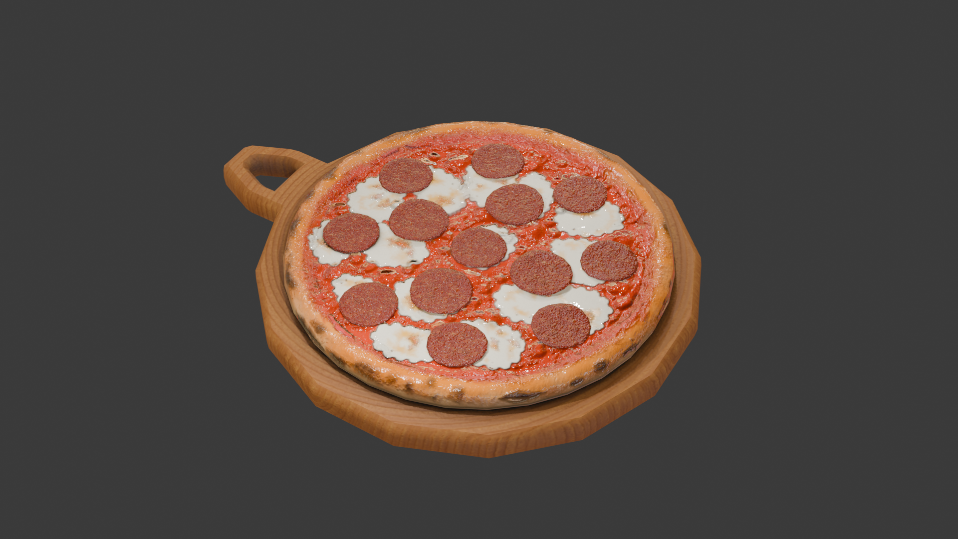 Pepperoni Pizza 3D Model | Fab