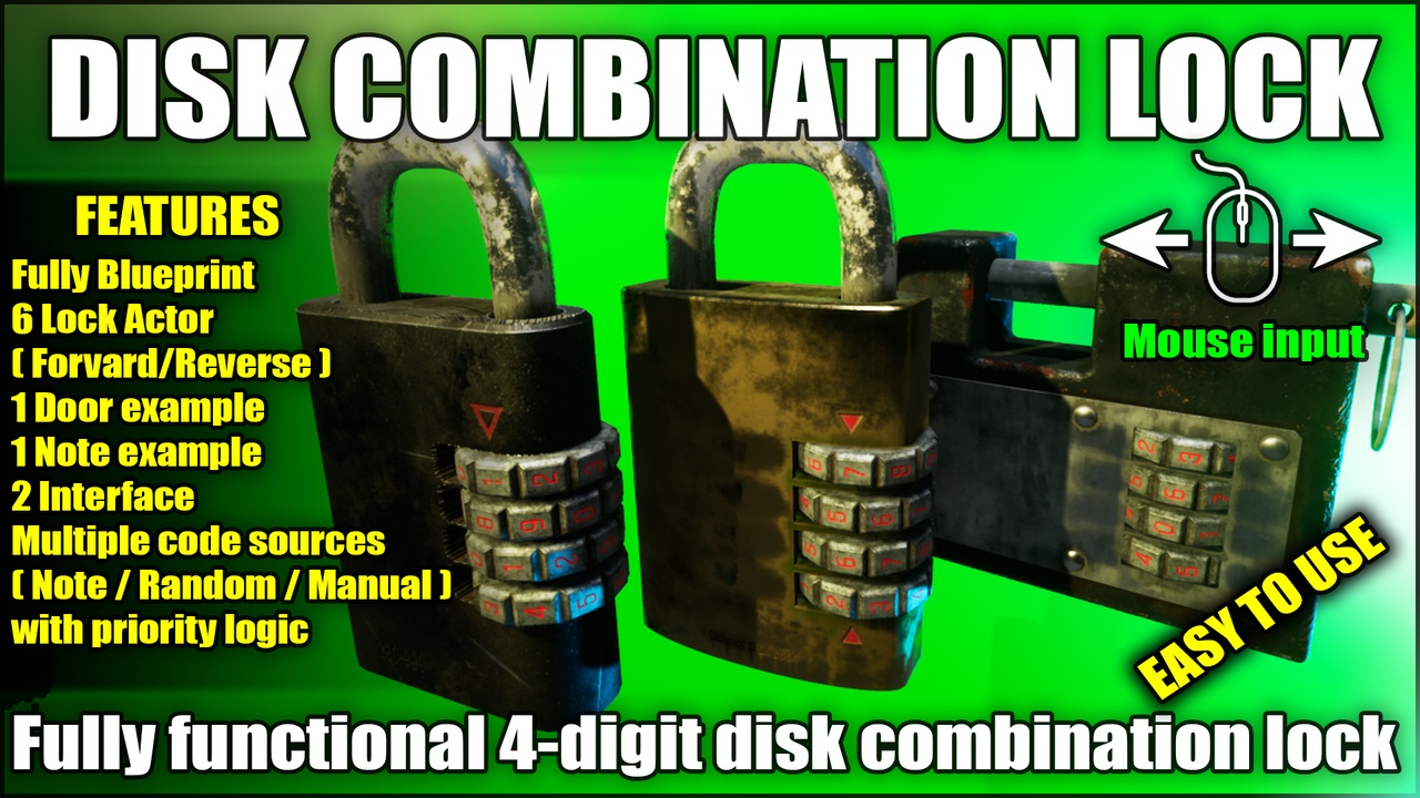 Media 1 for listing Disk Combination Lock