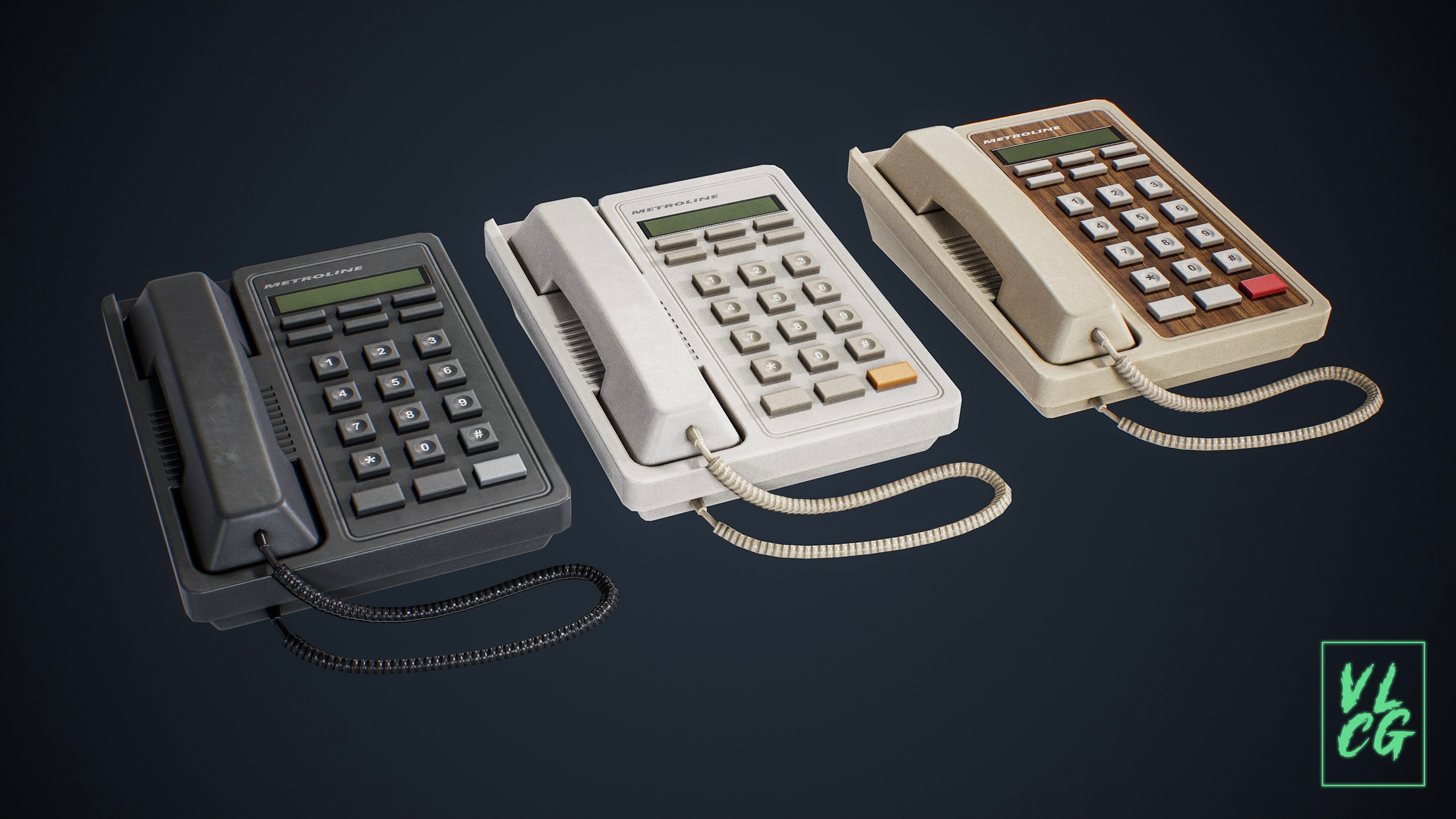 Media 1 for listing VLCG - Retro Phone vol.1 - Old Landline Telephone 1980s