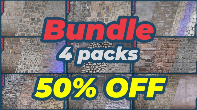 Bundle Medieval Stone Wall – Vol. 1, 2 & 3 – 100% Photoscanned Materials