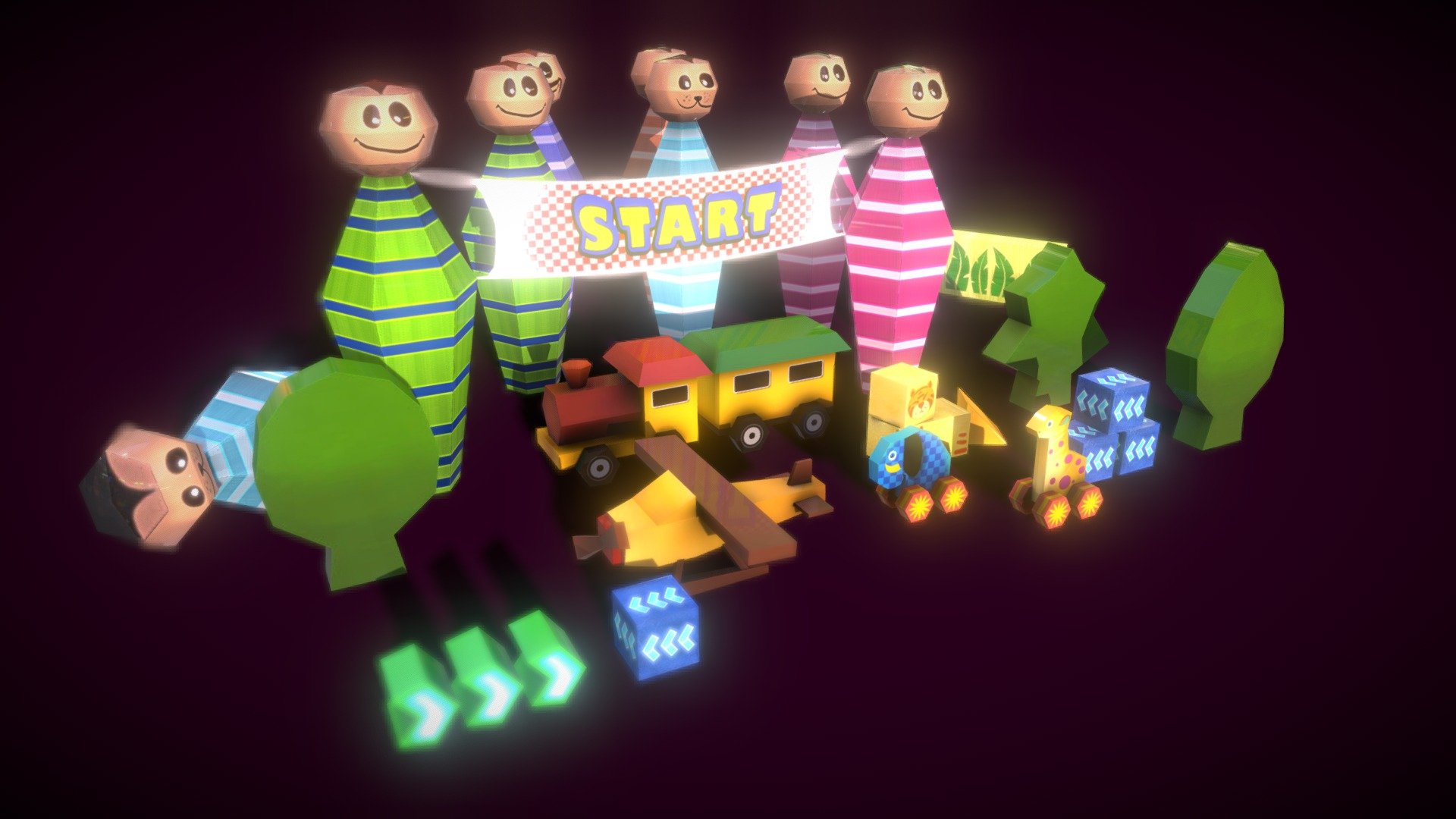 Cartoon Toys Pack | Fab