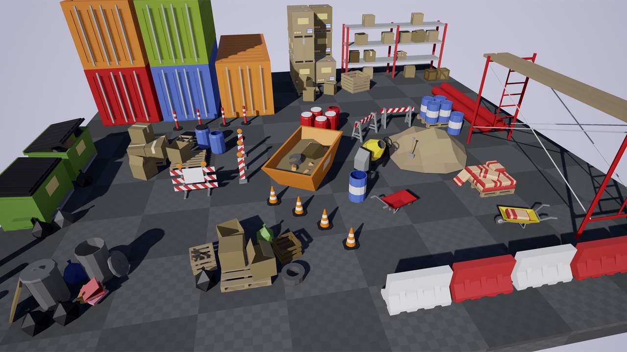 Media 1 for listing Low Poly Stylized Props Pack