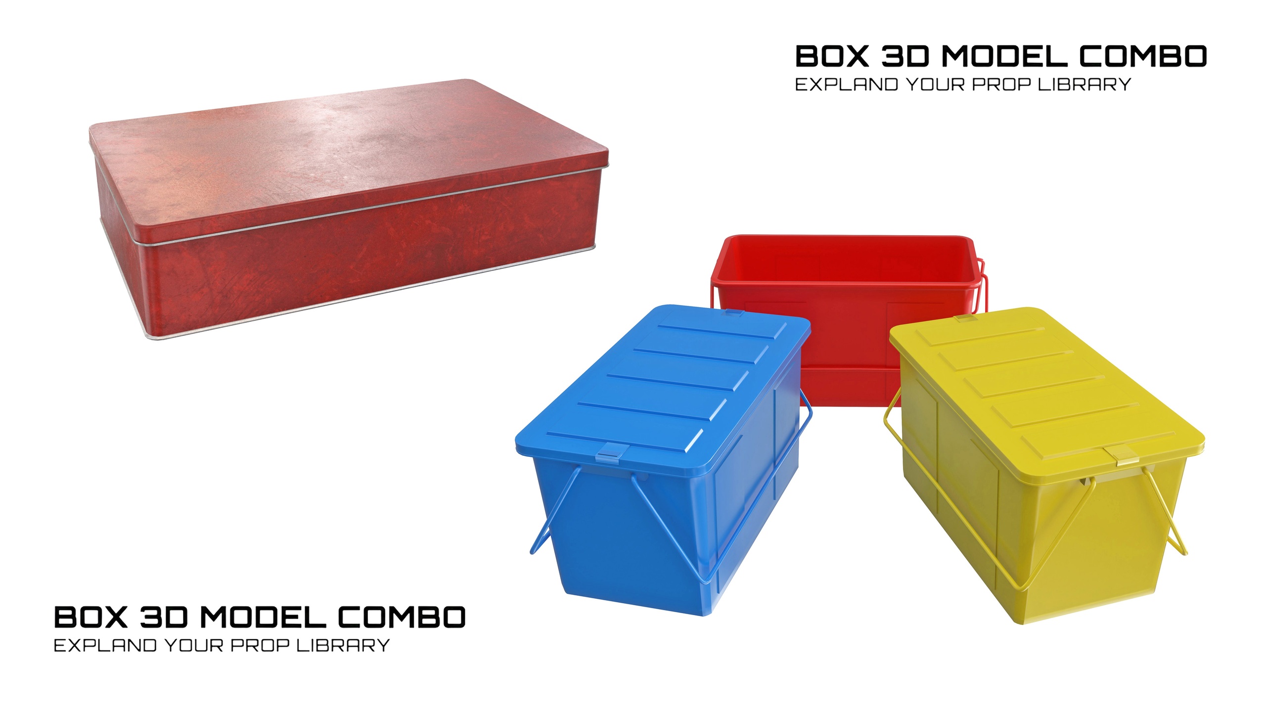 Media 1 for listing Box 3D Model Combo