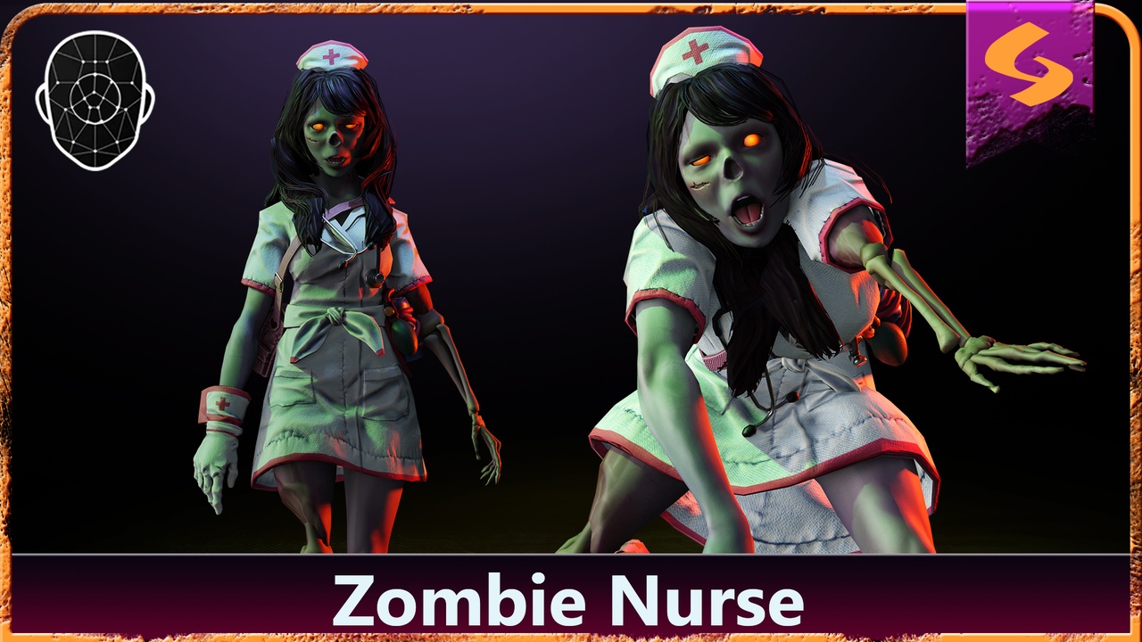 Media 1 for listing Zombie Nurse | Character Enemy Mobs