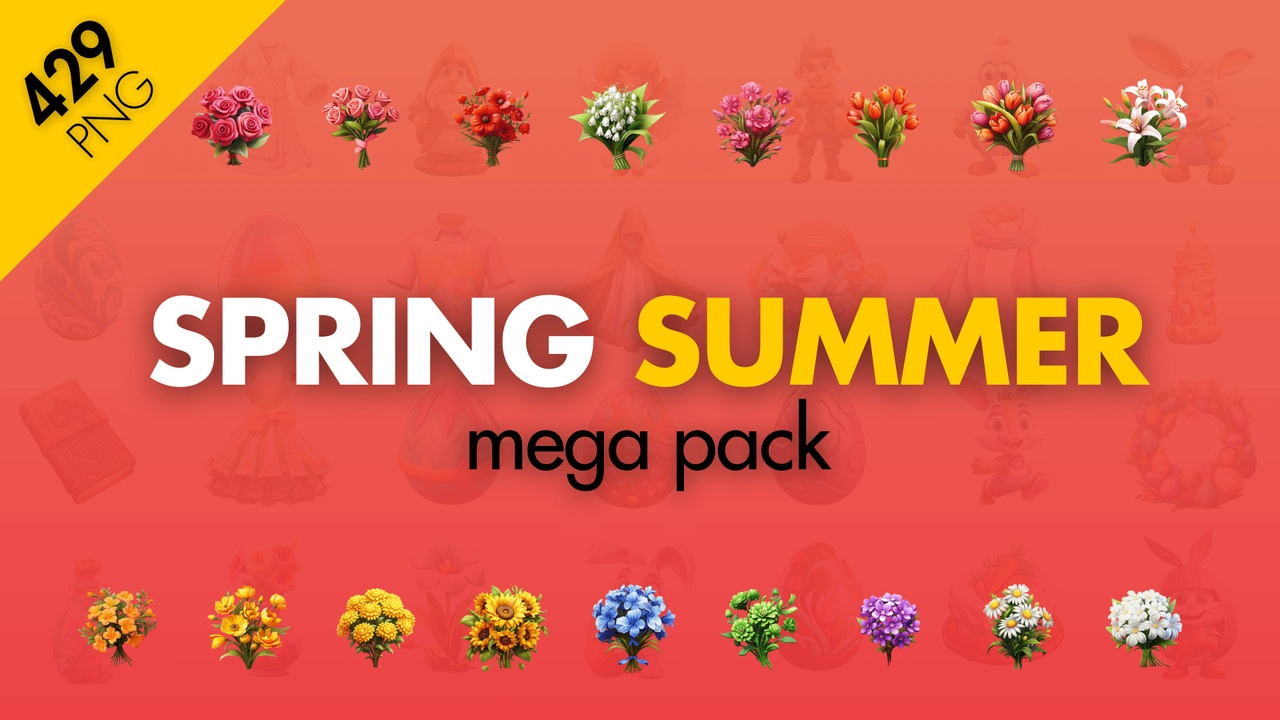 Media 1 for listing Spring / Summer Icons Pack - 429 Icons