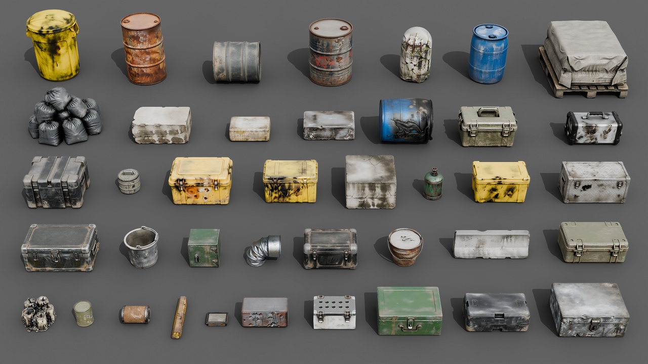 Media 1 for listing Weathered Industrial Clutter & Debris