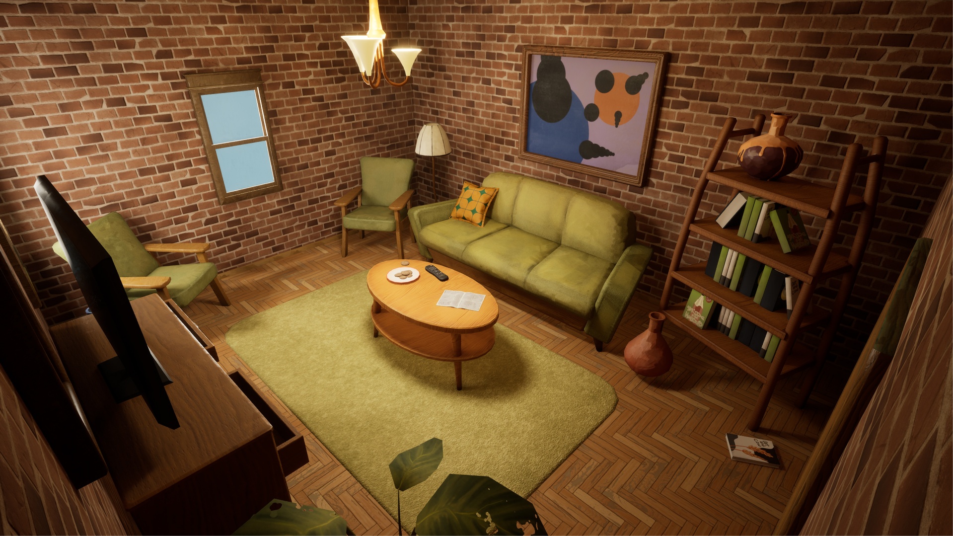 Media 1 for listing Stylized Living Room – Interior Asset Pack
