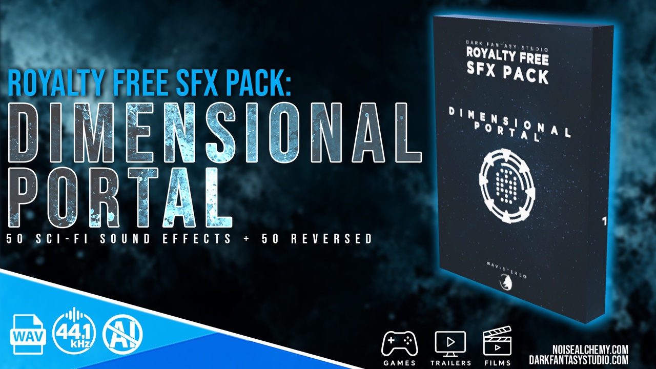 Media 1 for listing DIMENSIONAL PORTAL – 100 Sci-Fi Sound Effects