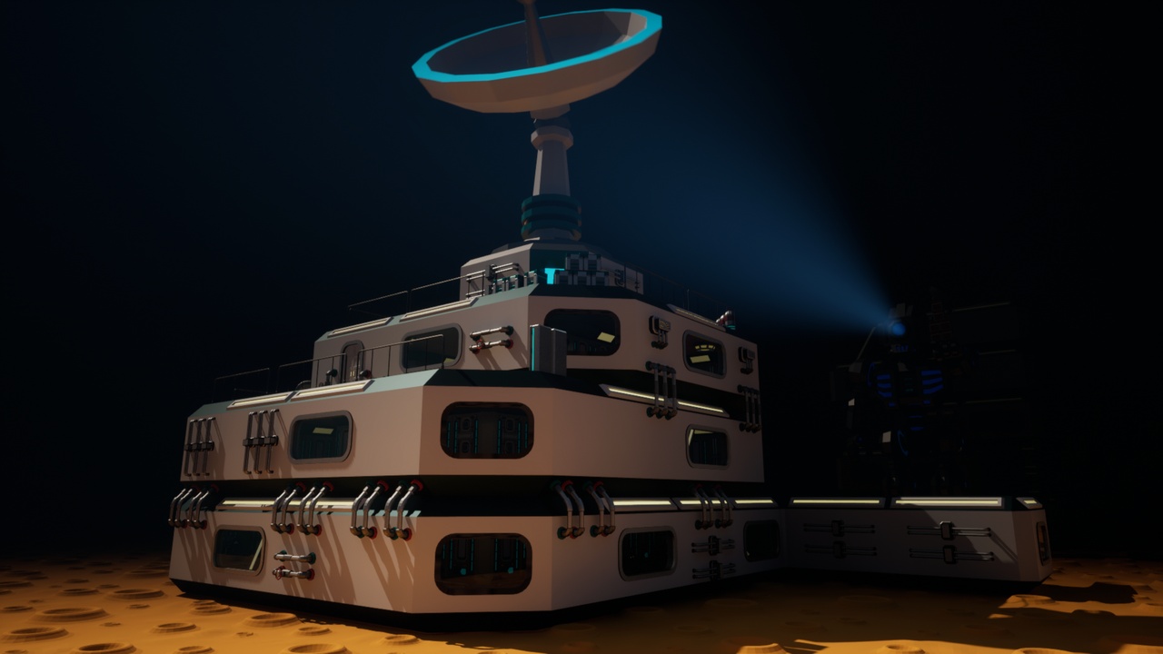 Media 1 for listing Sci-Fi Planetary Outpost: Ultimate Modular Construction Kit, low-poly stylized